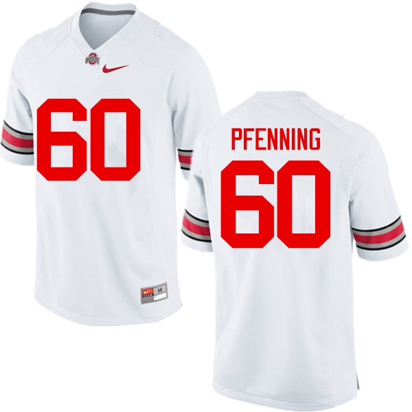 Ohio State Buckeyes #60 Blake Pfenning Men Stitched Jersey White